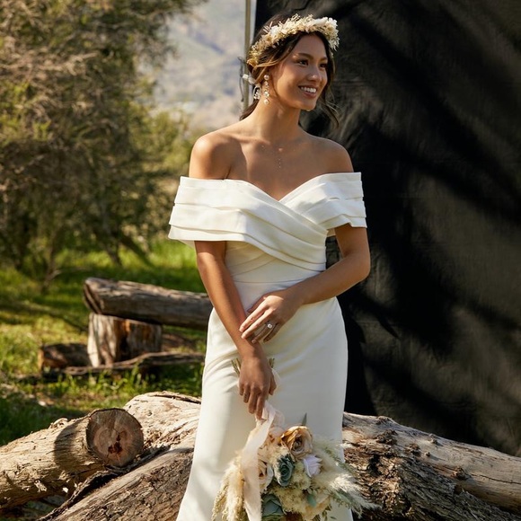 Wedding Dress (US Size 8 ) Madison James MJ850 - Picture 5 of 15